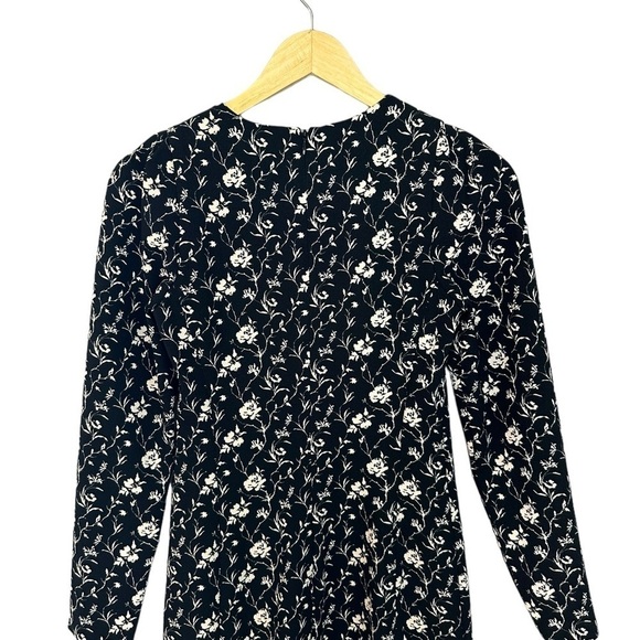 NWT Club Monaco - Kaisle Dress Black White Floral 00 - Picture 9 of 10